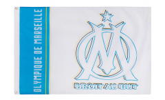 Drapeau Olympique Marseille Logo - 90 x 150 cm