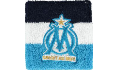 Serre-poignet / bracelet éponge tennis Olympique Marseille Logo, pack de 2 - 8 x 9 cm