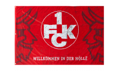 Drapeau 1. FC Kaiserslautern Logo - 120 x 180 cm