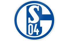 Adhésif autocollant / sticker FC Schalke 04 Blau und Weiß  - 8 x 8 cm