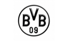 Adhésif autocollant / sticker Borussia Dortmund Noir - 8 x 8 cm