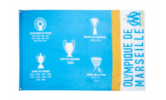 Drapeau Olympique Marseille Palmarès - 90 x 150 cm