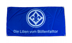 Drapeau SV Darmstadt 98 Die Lilien vom Böllenfalltor - 70 x 140 cm