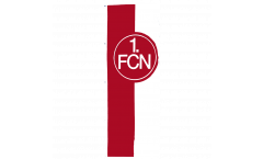 Drapeau 1. FC Nürnberg Logo rouge-blanc - 150 x 400 cm