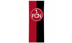 Drapeau 1. FC Nürnberg Logo rouge-noire - 150 x 400 cm
