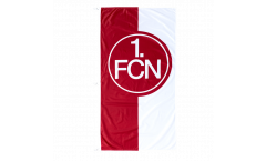 Drapeau 1. FC Nürnberg Logo rouge-blanc - 120 x 250 cm