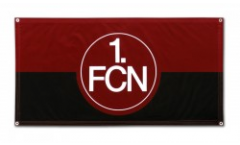 Drapeau 1. FC Nürnberg Logo rouge-noire - 70 x 140 cm