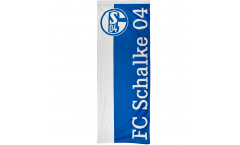 Drapeau FC Schalke 04 Blau und Weiß  - 150 x 400 cm