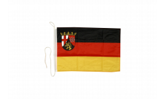 Drapeau pour bateau Allemagne Rhénanie-Palatinat - 30 x 40 cm