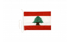 Drapeau pour bateau Liban - 30 x 40 cm