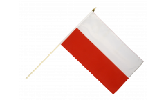 Kit: 10 Drapeaux Pologne sur hampe - 30 x 45 cm