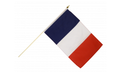 Kit: 10 Drapeaux France sur hampe - 30 x 45 cm