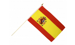 Kit: 10 Drapeaux Espagne sur hampe - 30 x 45 cm