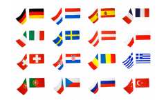Kit drapeaux EURO 2008 - 90 x 150 cm