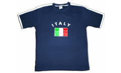 Tee Shirt / T-Shirt Italie, bleu-blanc, Taille M, Runner-T