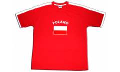 Tee Shirt / T-Shirt Pologne, rouge-blanc, Taille M, Runner-T