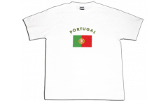 Tee Shirt / T-Shirt Portugal, blanc, Taille M, Round-T