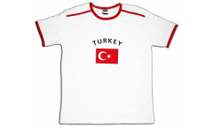 Tee Shirt / T-Shirt Turquie, blanc-rouge, Taille M, Soccer-T