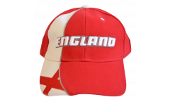Casquette Angleterre, rouge-blanche, flag