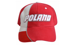 Casquette Pologne, rouge-blanche, flag