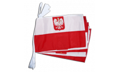 Guirlande Pologne avec aigle - 30 x 45 cm