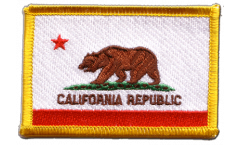 Écusson brodé USA US California - 8 x 6 cm