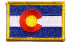 Écusson brodé USA US Colorado - 8 x 6 cm
