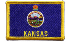 Écusson brodé USA US Kansas - 8 x 6 cm