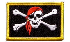 Écusson brodé Pirate avec foulard - 8 x 6 cm