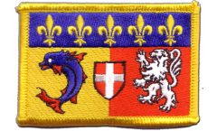 Écusson brodé France Rhône-Alpes - 8 x 6 cm