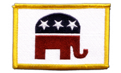 Écusson brodé USA Etats-Unis Républicain - 8 x 6 cm