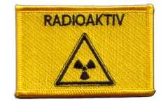 Écusson brodé Radioaktiv Radioactive - 8 x 6 cm