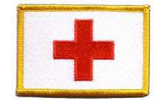 Écusson brodé Croix Rouge - 8 x 6 cm
