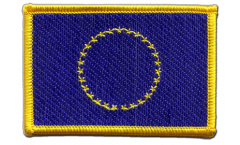 Écusson brodé Union européenne avec 27 Etoiles - 8 x 6 cm