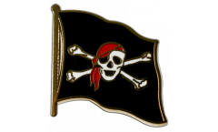 Pin's (épinglette) Drapeau Pirate avec foulard - 2 x 2 cm