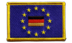 Écusson brodé Union européenne avec Allemagne - 8 x 6 cm