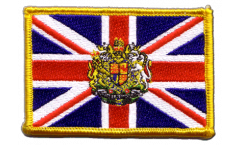 Écusson brodé Royaume-Uni avec Blason - 8 x 6 cm