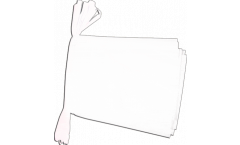 Guirlande Unicolore Blanc - 15 x 22 cm