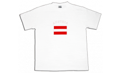Tee Shirt / T-Shirt Autriche, blanc, Taille L, Round-T