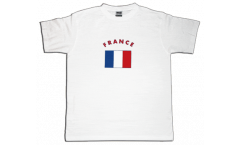 Tee Shirt / T-Shirt France, blanc, Taille XL, Round-T
