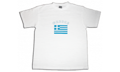 Tee Shirt / T-Shirt Grèce, blanc, Taille XL, Round-T
