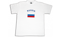 Tee Shirt / T-Shirt Russie, blanc, Taille XXL, Round-T