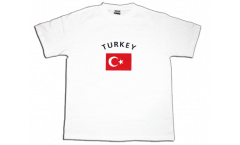 Tee Shirt / T-Shirt Turquie, blanc, Taille L, Round-T