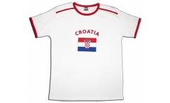Tee Shirt / T-Shirt Croatie, blanc-rouge, Taille XL, Soccer-T