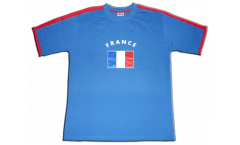 Tee Shirt / T-Shirt France, bleu-rouge, Taille XXL, Runner-T