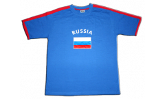 Tee Shirt / T-Shirt Russie, bleu-rouge, Taille XXL, Runner-T