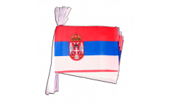 Guirlande Serbie avec blason - 15 x 22 cm