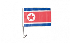 Drapeau de voiture Corée du Nord - 30 x 40 cm