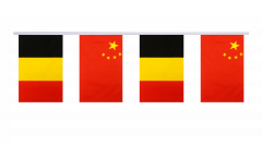 Guirlande d'amitié Belgique - Chine - 15 x 22 cm