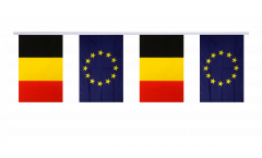 Guirlande d'amitié Belgique - Union européenne UE - 15 x 22 cm
